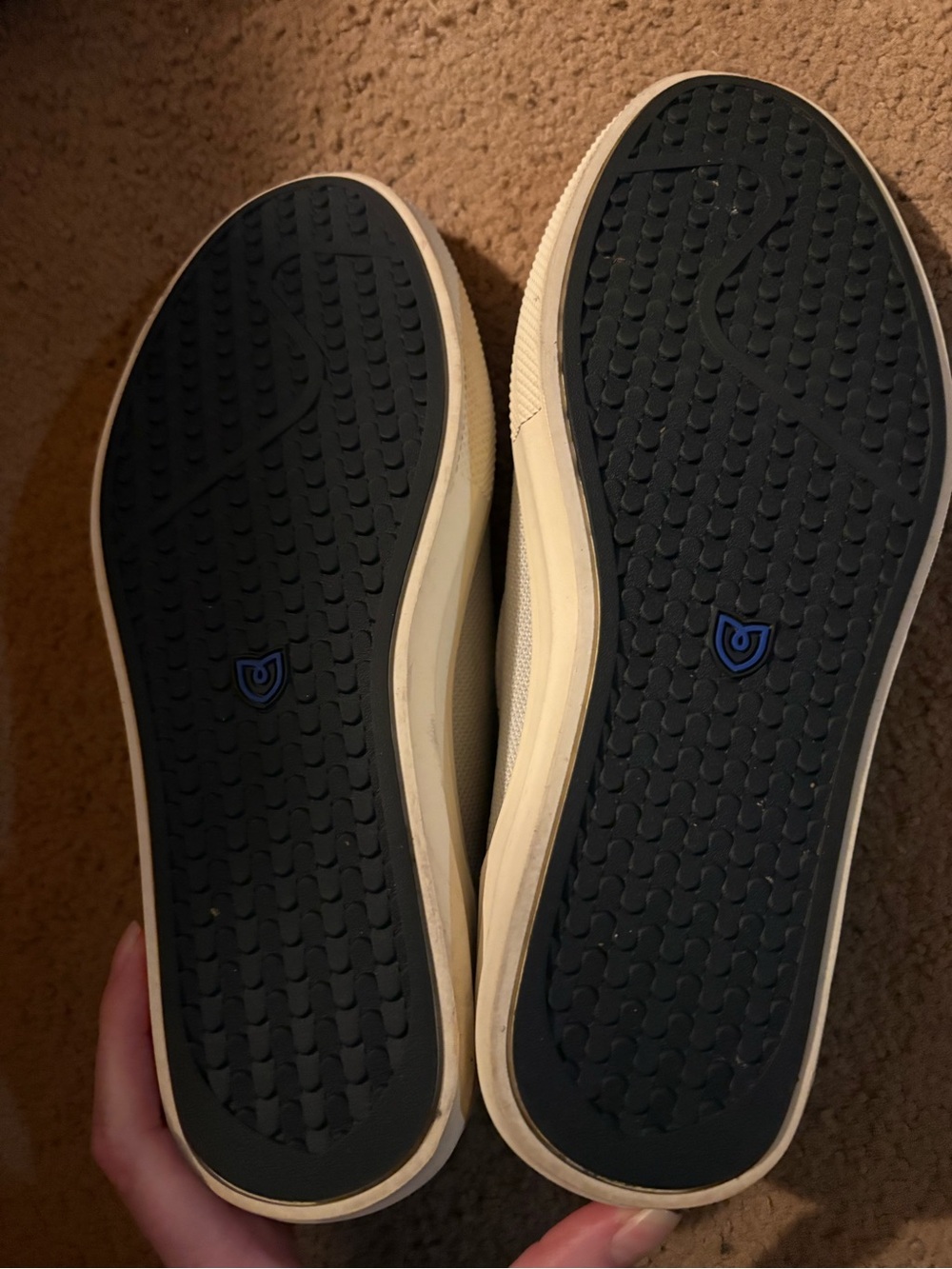 Rothy's Cloud Gray Slip-on Sneakers. - Picture 3 of 5